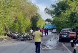 Grave acidente na BR-104 deixa ao menos uma vítima fatal em Branquinha