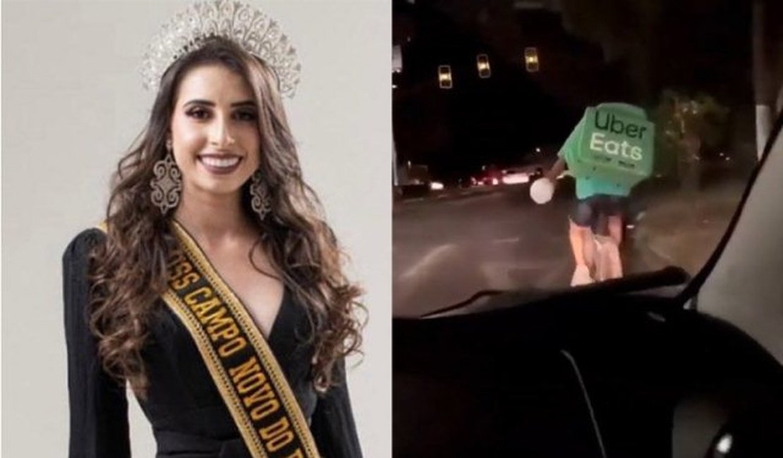 Vídeo. Miss que riu de entregador de comida perde título