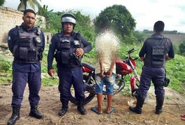Guardas de Teotônio Vilela apreendem menor com maconha e recuperam moto roubada