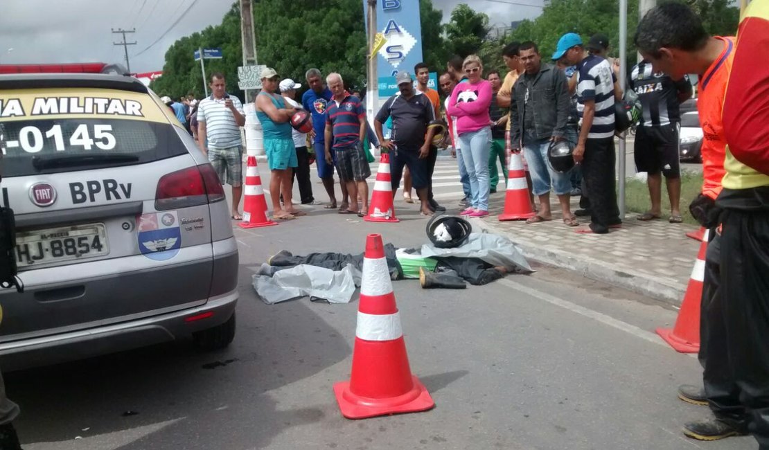 Motociclista morre atropelado por caminhão em Arapiraca
