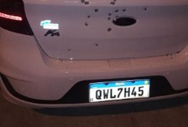 Criminosos atiram em carro de motorista de aplicativo com metralhadora em Maceió; vítima esperava cliente