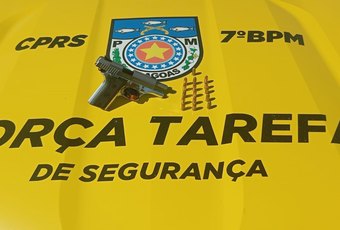 Polícia Militar apreende duas armas de fogo e 336 porções de drogas em ações no Sertão