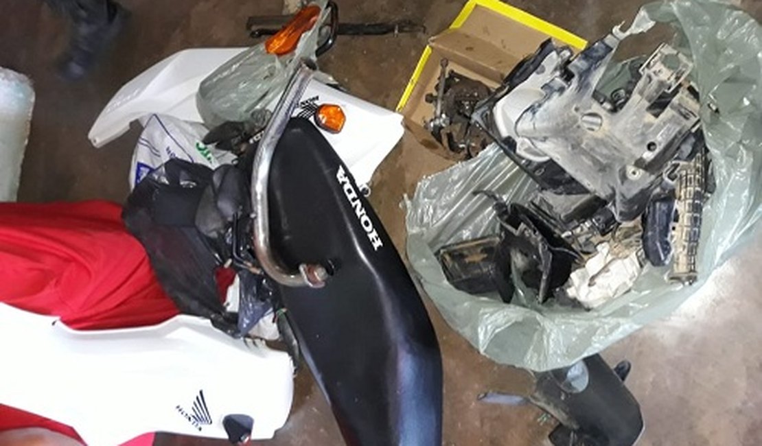 GM de Girau do Ponciano recupera moto desmanchada e captura suspeito na zona rural