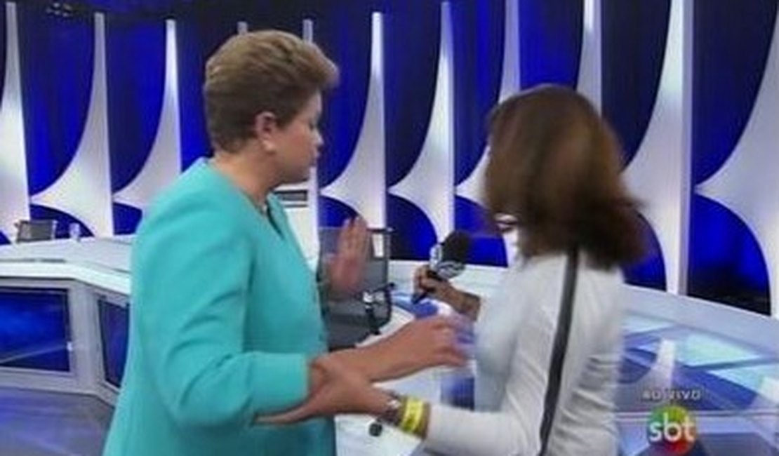 Dilma passa mal em entrevista ao vivo após debate do SBT