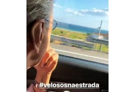 Caetano compara mar da Itália ao de Maceió em vídeo no Instagram
