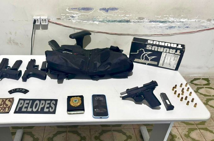 Homem flagrado com pistola finge ser policial civil da PB e é preso em operação conjunta, em Arapiraca