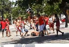 Antes do jogo: Homem é agredido por torcedores do CRB no Jaraguá
