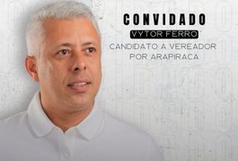 Candidato a vereador por Arapiraca, Victor Ferro será o entrevistado desta quinta-feira do Já É Cast