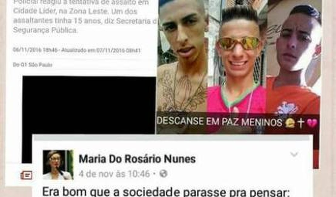 Maria do Rosário rebate deputado e desmente boato em rede social