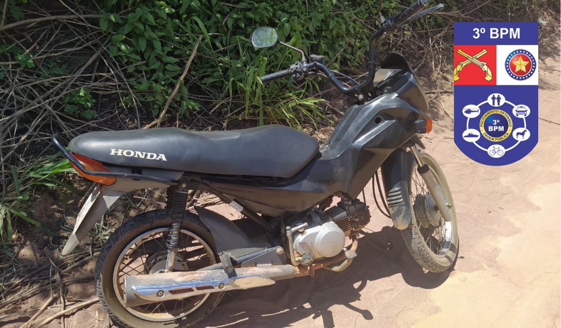 Polícia recupera moto roubada no Agreste alagoano