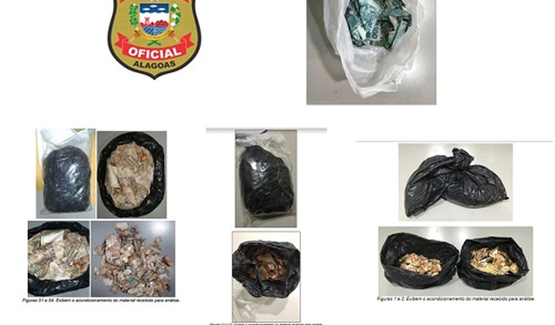 Instituto de Criminalística identifica origem de dinheiro apreendido na AL-220