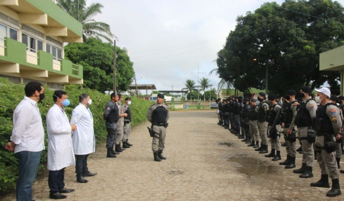 Especialistas do HEA orientam policiais militares nos cuidados e prevenção  com a Covi-19  