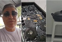 Vidro de fogão de apresentador da Globo explode após uso de panela de barro
