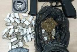 Homem tenta fugir da polícia e acaba detido com drogas em Arapiraca
