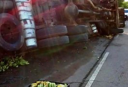 Acidente deixa carroceiro morto e caminhoneiro ferido no Agreste