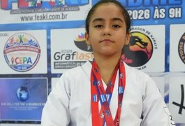 Jovem carateca de Arapiraca conquista tetracampeonato na Copa Alagoana de Karatê