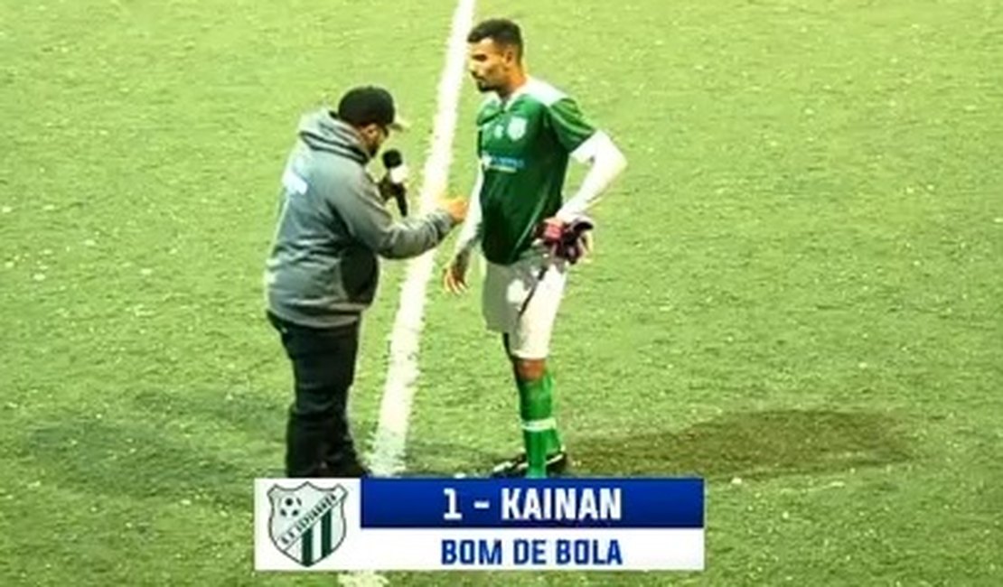 Goleiro eleito melhor jogador em campo durante partida de campeonato troca nome da namorada em entrevista