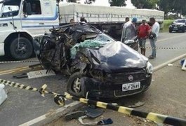 Grave acidente na AL 220 deixa um morto e um ferido, em Campo Alegre