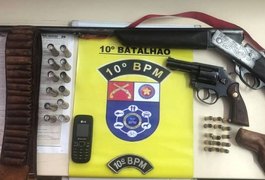 Homem de 59 anos é preso ao ser flagrado com arma em Igaci