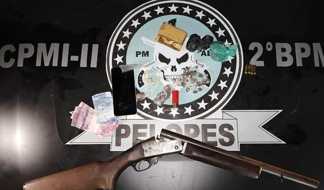 Ações da PM apreendem 20 armas de fogo e drogas na primeira semana de outubro, em Alagoas