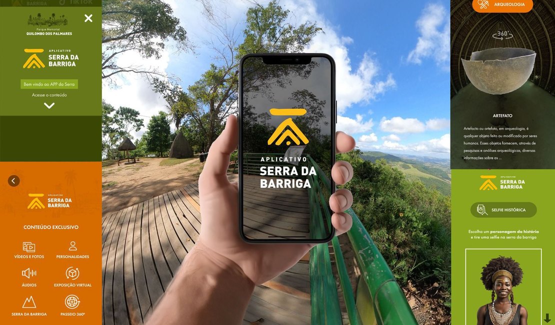 Serra da Barriga ganha aplicativo que promove inovação e tecnologia a serviço da História