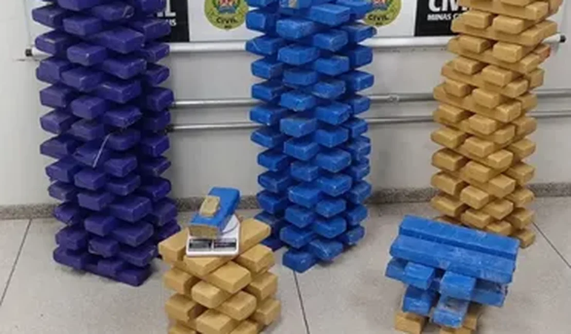 Dupla é “pega no flagra” com 200 kg de maconha