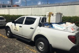 Produtos químicos apreendidos durante operação da PF são doados à UFAL