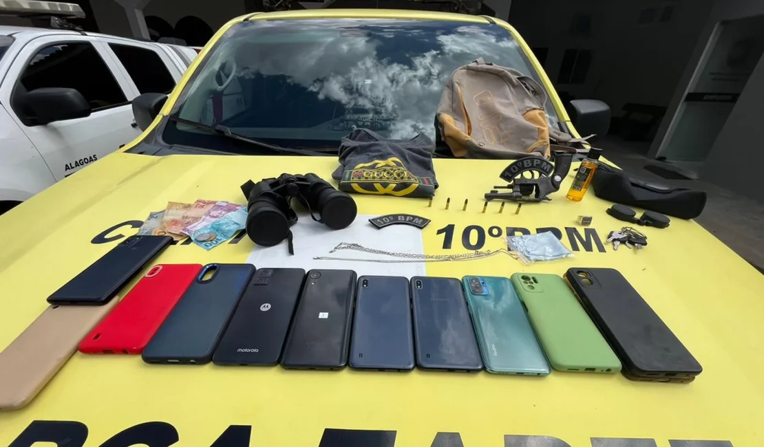 Ação da PM apreende mais cinco armas de fogo em Alagoas