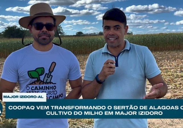 COOPAQ fortalece produção de milho e impulsiona agricultura familiar no Sertão de Alagoas