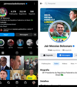 Bolsonaro atualiza descrição de perfil nas redes sociais no 13º dia do governo de Lula