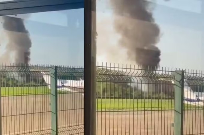 Três policiais morrem após avião da PM cair em Santana do Paraíso, em Minas Gerais