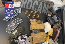 Após denúncias, PM prende suspeitos de roubo e tráfico de drogas em Arapiraca