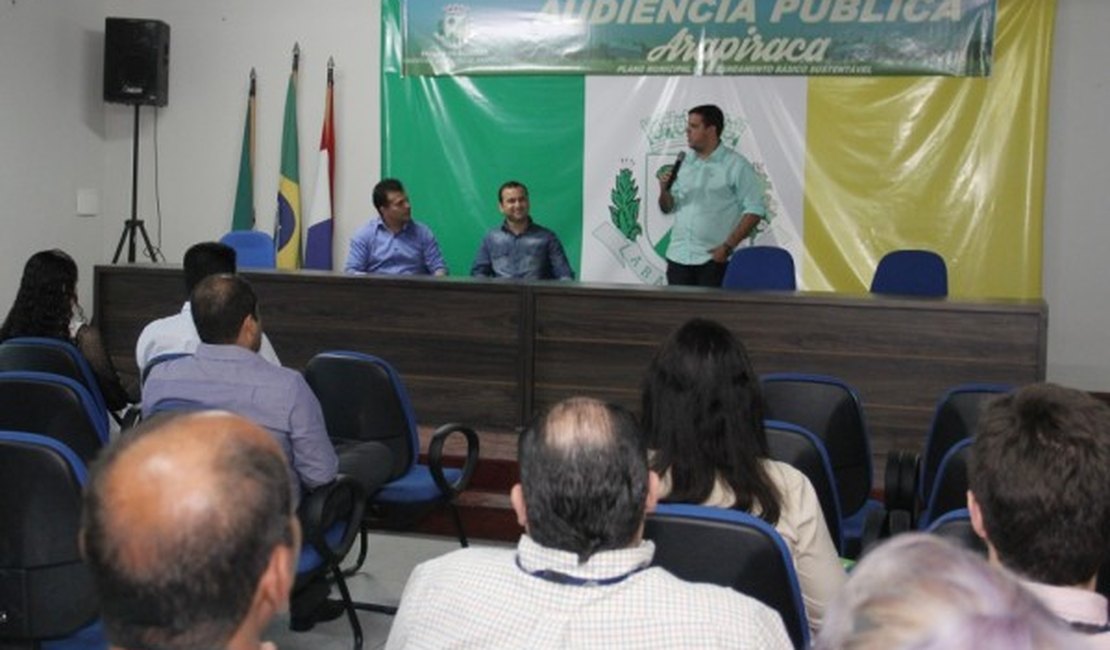 Prefeitura de Arapiraca apresenta relatório final do Plano Municipal de Saneamento