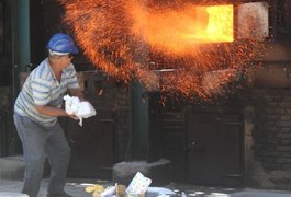 Polícia Civil incinera quantidade de drogas apreendidas em 2017, em Marechal Deodoro