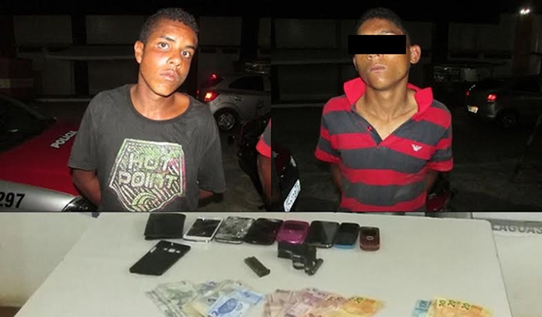 Dupla é detida após assalto a van que seguia de Arapiraca para Maceió