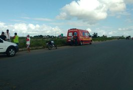 Pedestre fica ferido após ser atropelado ao atravessar rodovia AL-110, em Arapiraca