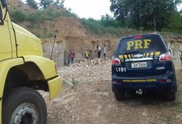 Três suspeitos de extração ilegal de mineral são autuados no Agreste
