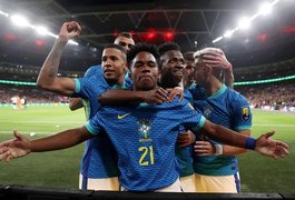 Com gol de Endrick, Brasil vence a Inglaterra na estreia de Dorival Júnior na Seleção Brasileira