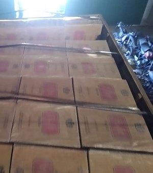 Cerca de 5 milhões de cigarros contrabandeados são apreendidos em Penedo