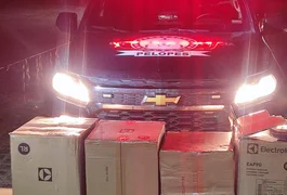 Dois homens são presos ao serem flagrados com air fryers furtadas de carreta em Joaquim Gomes