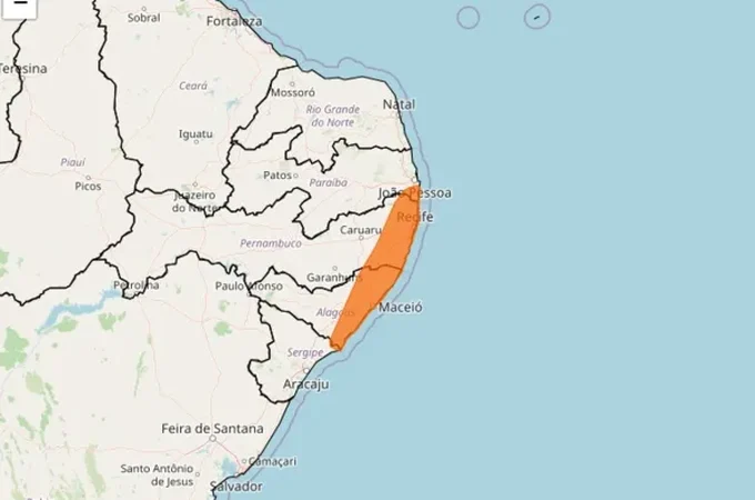 Em 24 horas, região Norte de Alagoas tem maior acumulado de chuvas