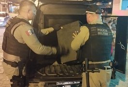 Na Base do Sossego: operação policial apreende 10 aparelhos sonoros, em Alagoas