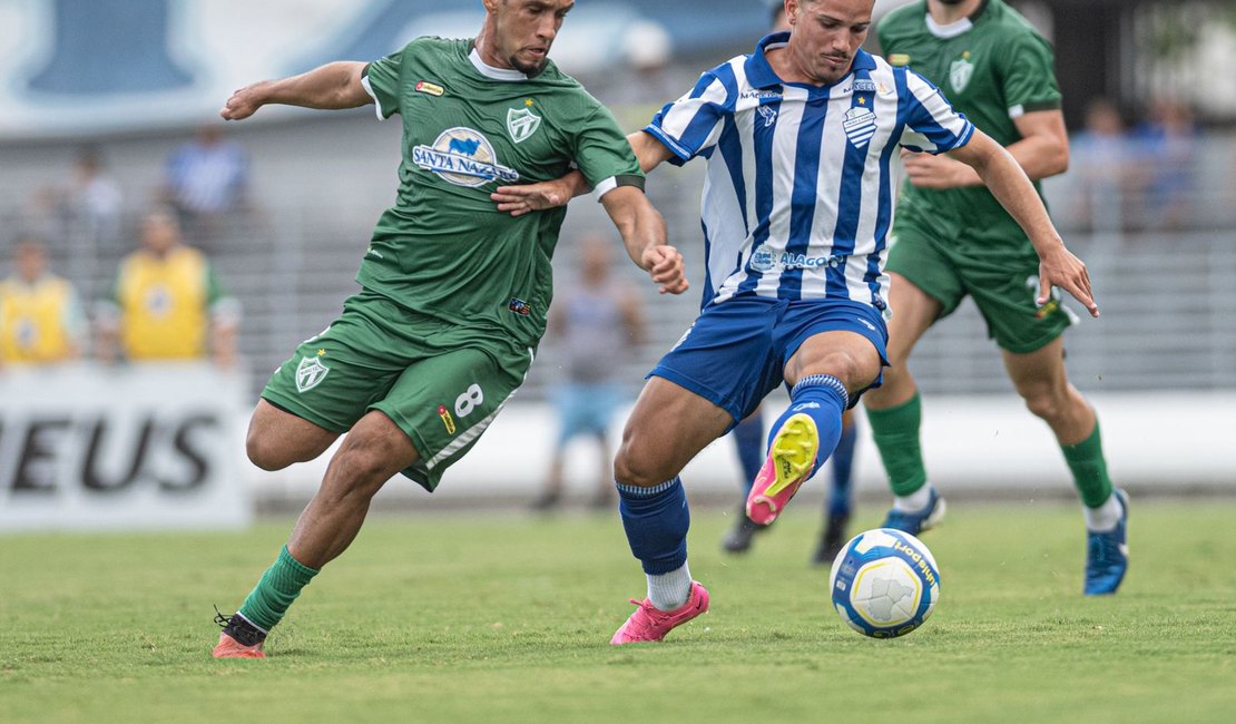 Com dois gols de Tiago Marques, CSA vence o Murici por 2 a 0 e assume liderança do Alagoano 2025