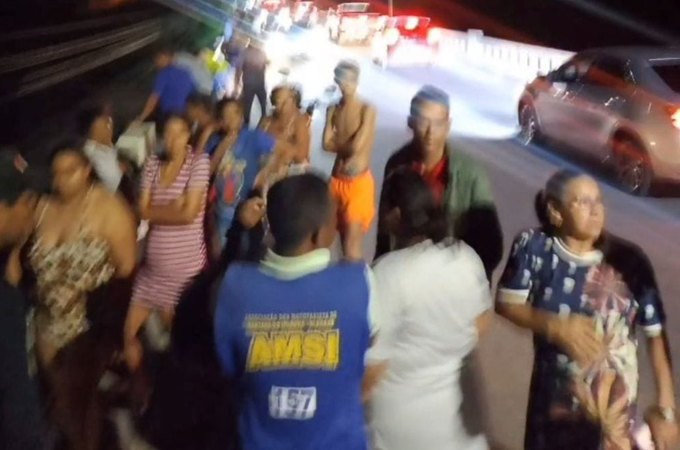 Mulheres são atropeladas e uma cai de ponte de 40 metros, na BR-316, em Santana do Ipanema