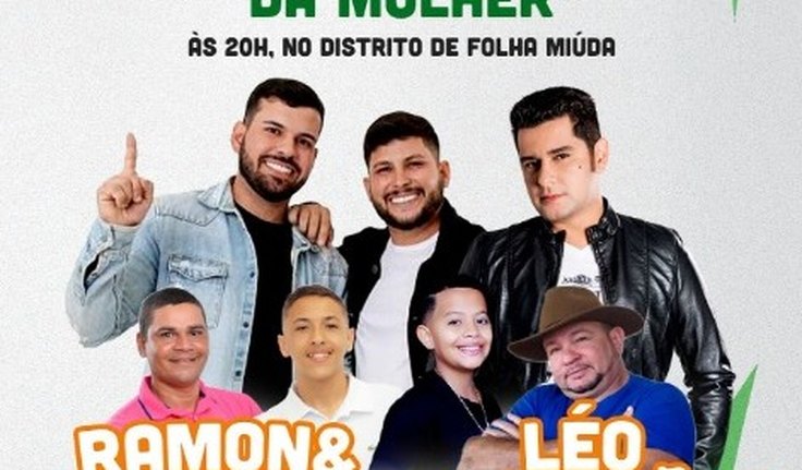 Show com artistas locais encerra inaugurações no Dia da Mulher em Craíbas