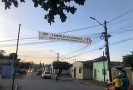 SMTT Arapiraca realiza mudança no trânsito para melhorar tráfego no bairro Caititus