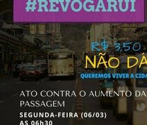 Estudantes realizam manifestação contra aumento da passagem em Maceió