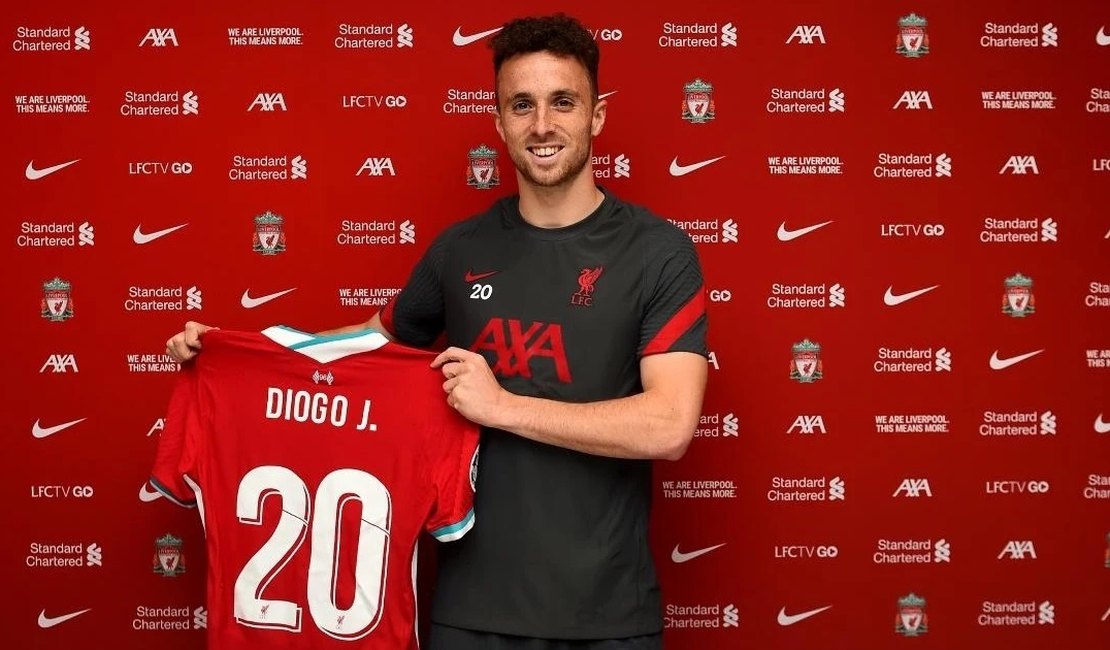 Liverpool publica que vai 'imortalizar' a camisa 20 de Diogo Jota