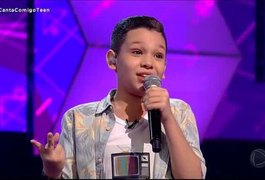 Veja a apresentação do alagoano de 11 anos que encantou os jurados do Canta Comigo Teen