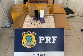 PRF apreende celulares e acessórios sem nota fiscal no Sertão alagoano